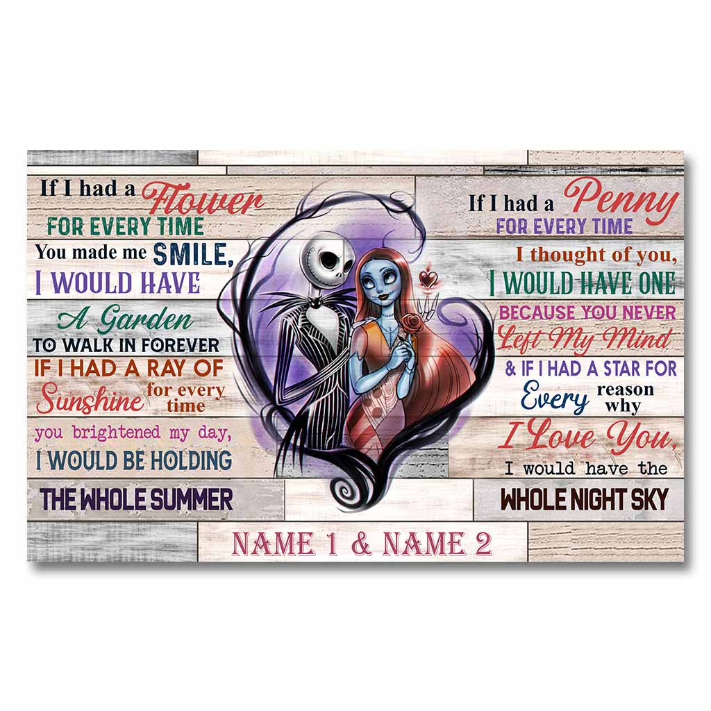 Personalized Couple Poster Unique Love Quote Gift for Anniversary