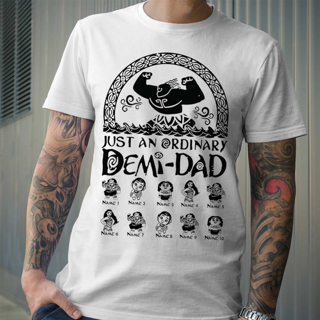 Personalized Demi-Dad T-Shirt & Hoodie Custom Name Gift for Father's Day