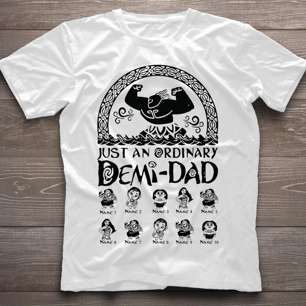 Personalized Demi-Dad T-Shirt & Hoodie Custom Name Gift for Father's Day