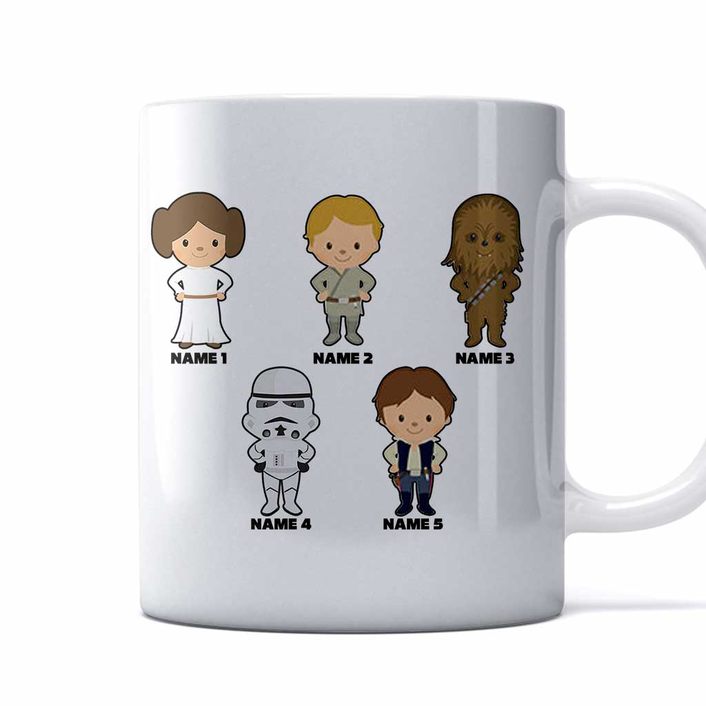 Personalized Best Dad In The Galaxy Mug Custom Name Gift for Father's Day
