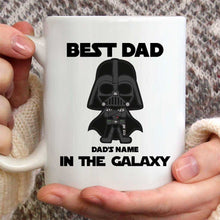 Load image into Gallery viewer, Personalized Best Dad In The Galaxy Mug Custom Name Gift for Father's Day
