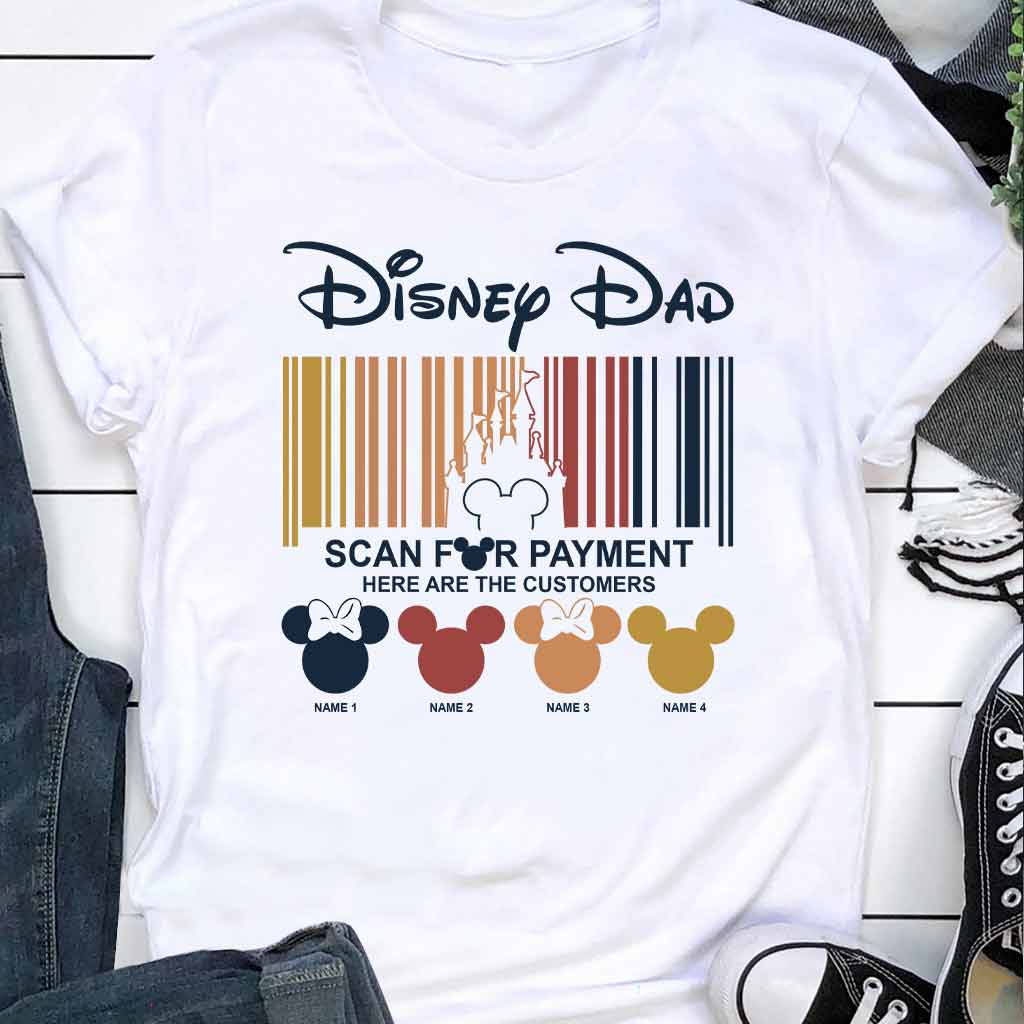 Personalized Scan For Payment T-shirt Hoodie Gift for Dad