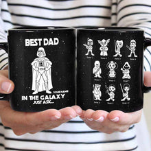 Load image into Gallery viewer, Personalized Best Dad In The Galaxy Mug Custom Name Gift for Father's Day
