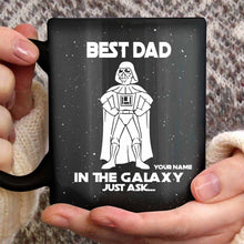 Load image into Gallery viewer, Personalized Best Dad In The Galaxy Mug Custom Name Gift for Father's Day
