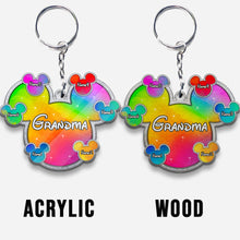 Load image into Gallery viewer, Personalized Grandma Keychain Custom Design Acrylic Gift
