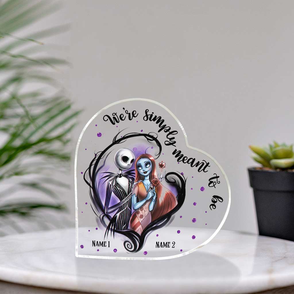 Personalized Acrylic Heart Plaque Custom Couple Gift for Anniversary