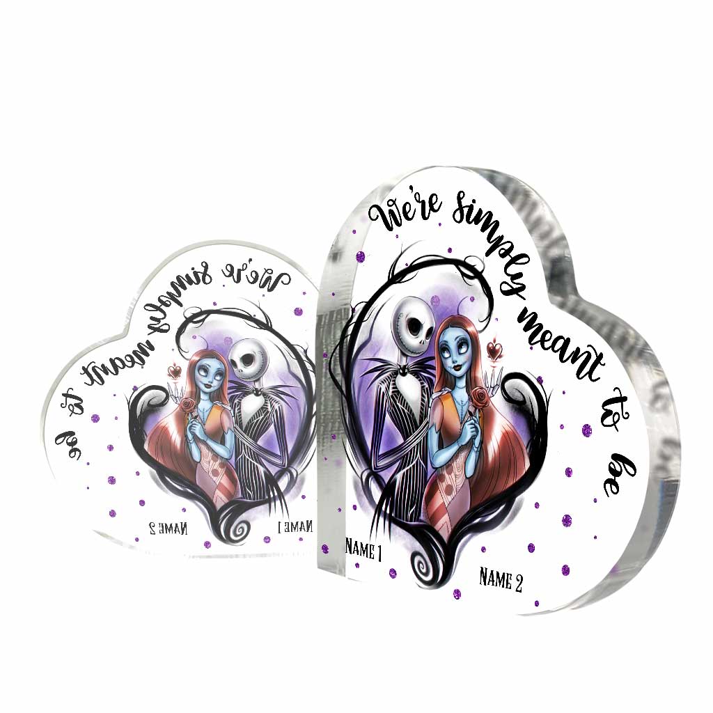 Personalized Acrylic Heart Plaque Custom Couple Gift for Anniversary