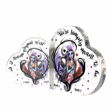 Load image into Gallery viewer, Personalized Acrylic Heart Plaque Custom Couple Gift for Anniversary
