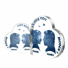 Load image into Gallery viewer, Personalized Custom Shaped Acrylic Plaque Heart Gift for Couple

