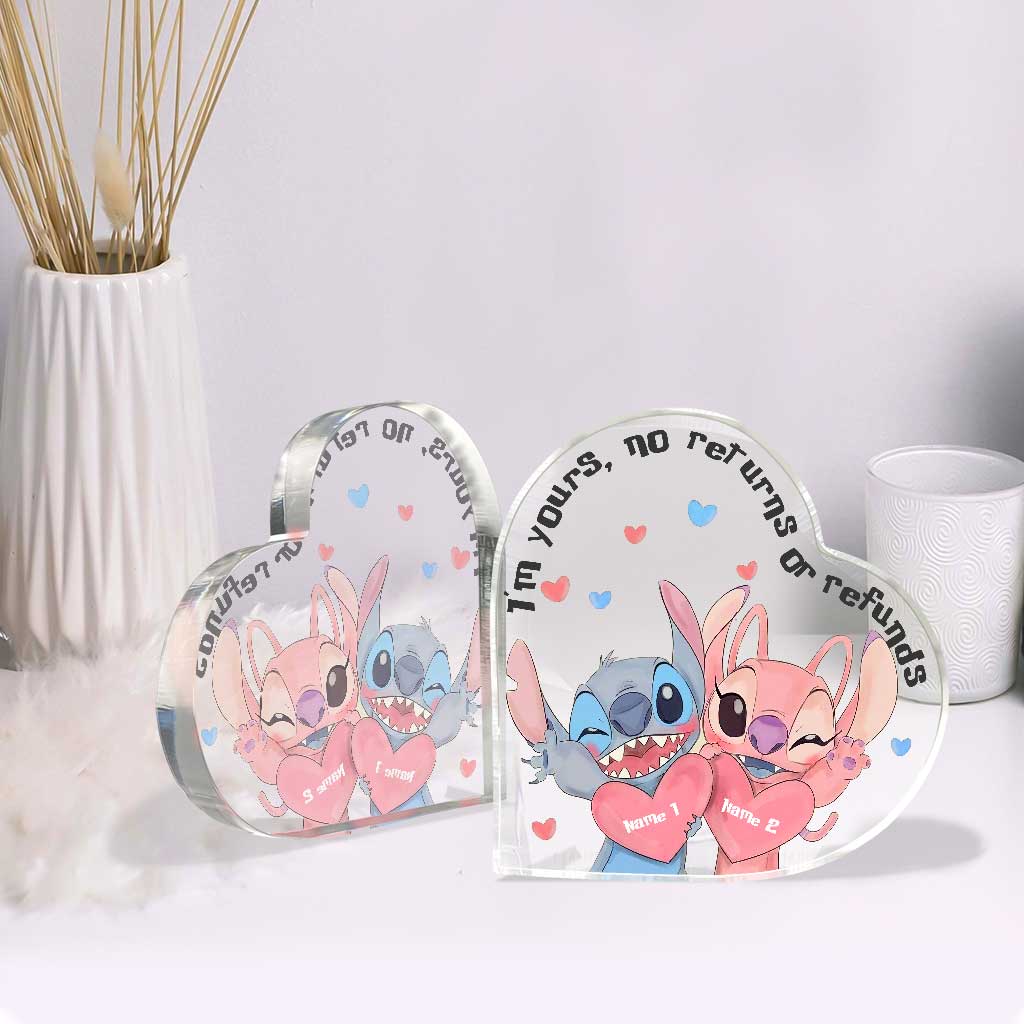 Personalized Custom Shaped Acrylic Plaque for Couples - Romantic Gift