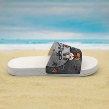 Load image into Gallery viewer, Personalized Couple Mouse Slide Sandals Unique Engagement Gift
