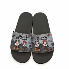 Load image into Gallery viewer, Personalized Couple Mouse Slide Sandals Unique Engagement Gift
