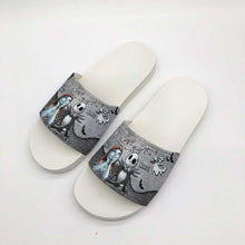 Load image into Gallery viewer, Personalized Couple Slide Sandals Unique Design Gift for Halloween
