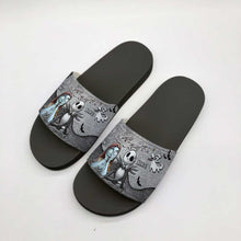 Load image into Gallery viewer, Personalized Couple Slide Sandals Unique Design Gift for Halloween
