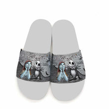 Load image into Gallery viewer, Personalized Couple Slide Sandals Unique Design Gift for Halloween
