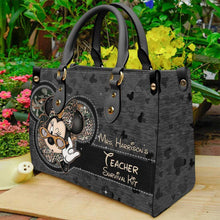 Load image into Gallery viewer, Personalized Leather Handbag Teacher Survival Kit Gift for Women
