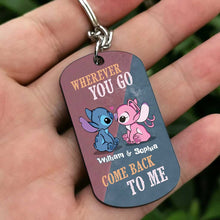 Load image into Gallery viewer, Personalized Ohana Keychain Custom Name Gift for Couples
