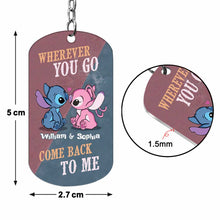 Load image into Gallery viewer, Personalized Ohana Keychain Custom Name Gift for Couples
