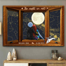 Load image into Gallery viewer, Personalized Canvas &amp; Poster of Your Special Night Gift
