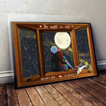 Load image into Gallery viewer, Personalized Canvas &amp; Poster of Your Special Night Gift
