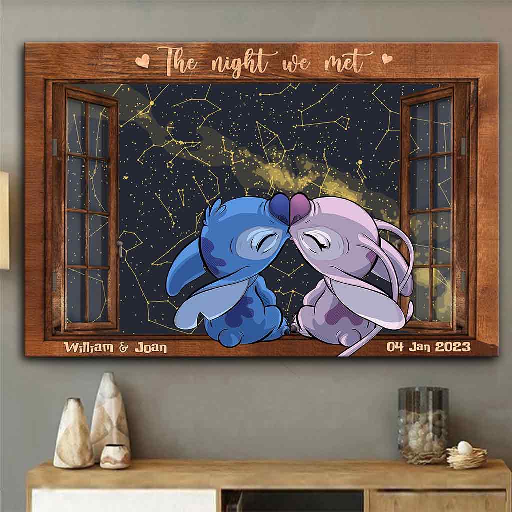Personalized Ohana Canvas Art Custom Couple Print Gift