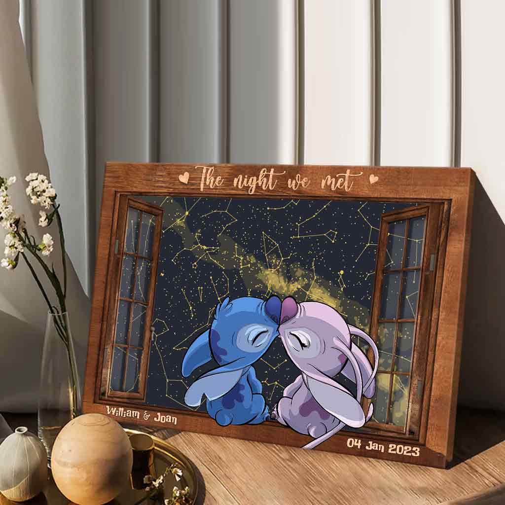 Personalized Ohana Canvas Art Custom Couple Print Gift