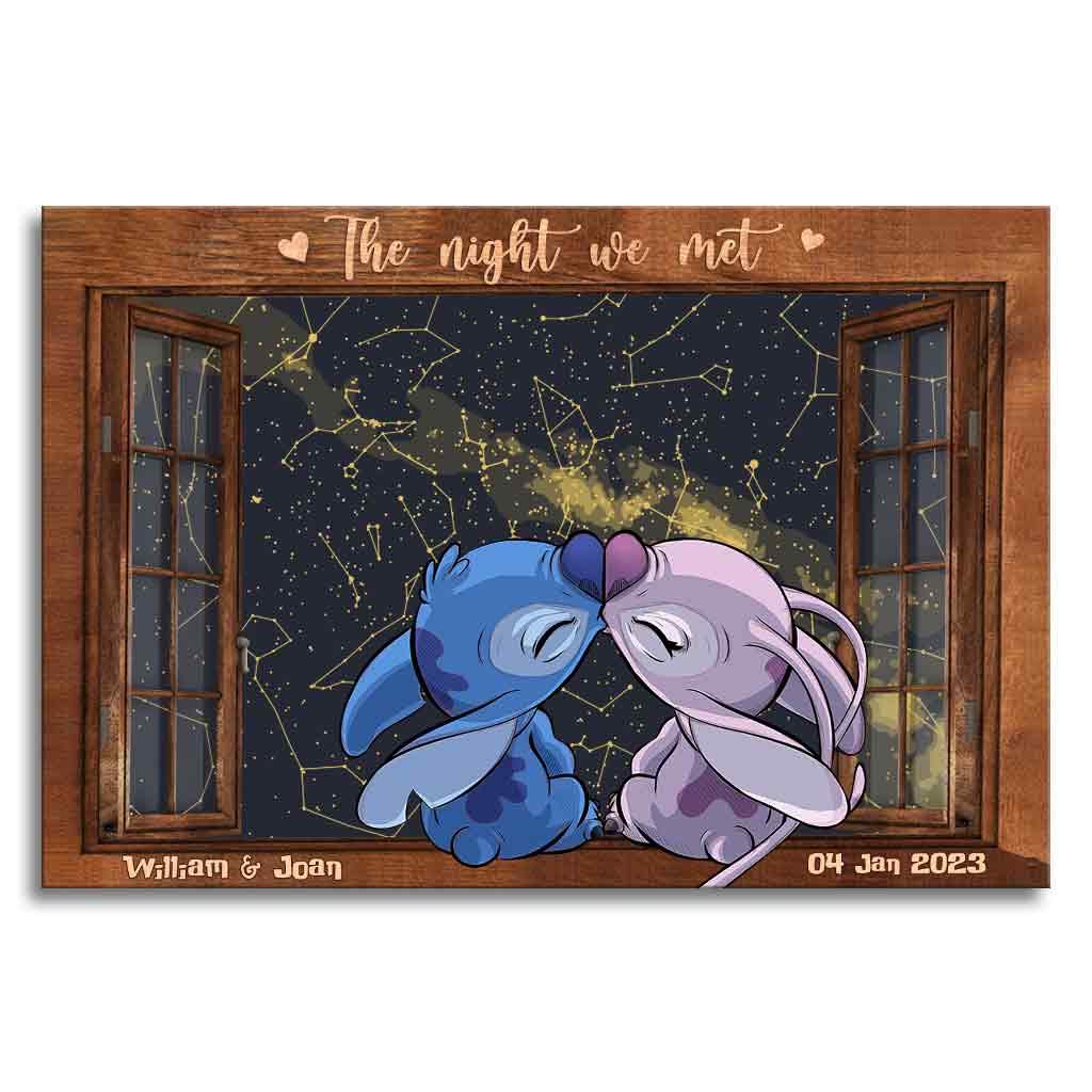 Personalized Ohana Canvas Art Custom Couple Print Gift