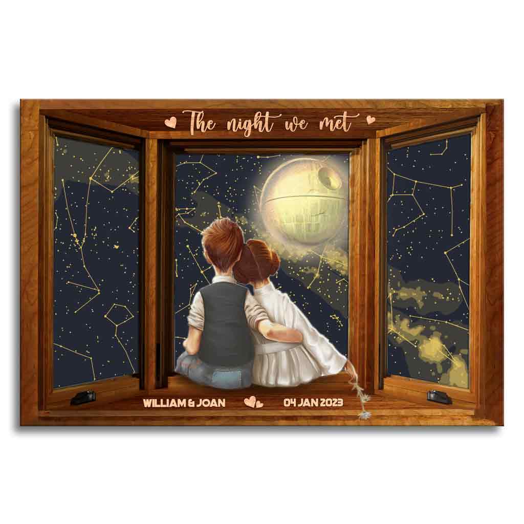 Personalized Love Canvas Print Custom Couple Gift Unique Wall Art