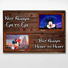 Load image into Gallery viewer, Personalized Disney Couple Canvas Print Custom Names Gift for Anniversary
