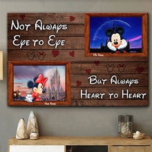 Load image into Gallery viewer, Personalized Disney Couple Canvas Print Custom Names Gift for Anniversary
