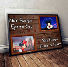 Load image into Gallery viewer, Personalized Disney Couple Canvas Print Custom Names Gift for Anniversary
