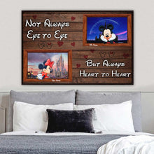 Load image into Gallery viewer, Personalized Disney Couple Canvas Print Custom Names Gift for Anniversary
