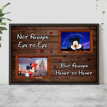 Load image into Gallery viewer, Personalized Disney Couple Canvas Print Custom Names Gift for Anniversary
