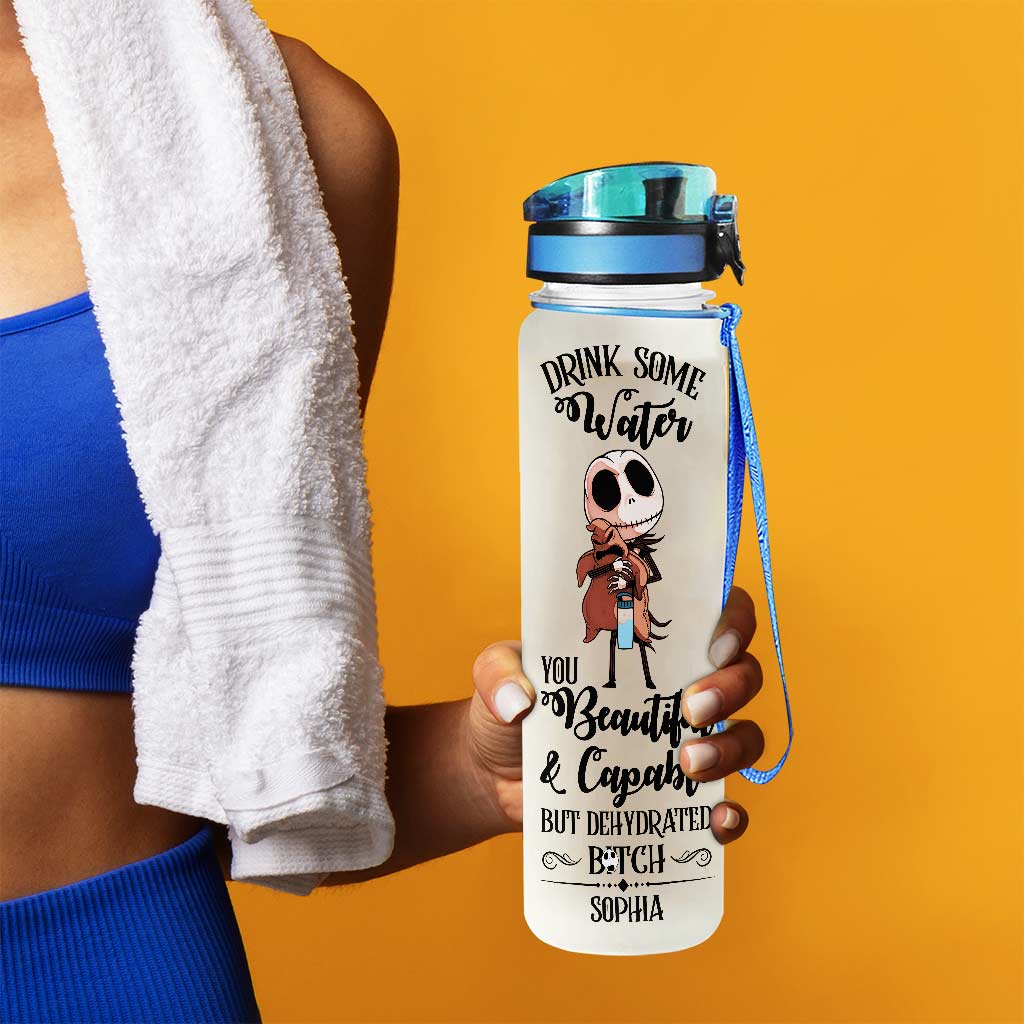 Personalized Water Tracker Bottle Custom Name Gift for Her
