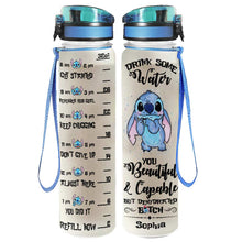 Load image into Gallery viewer, Personalized Ohana Water Tracker Bottle Custom Name Gift for Kids
