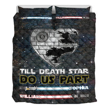 Load image into Gallery viewer, Personalized Star Wars Couple Quilt Set Custom Names Gift
