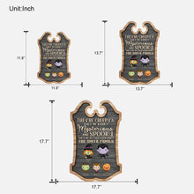 Load image into Gallery viewer, Personalized Halloween Family Wood Sign Custom Name Decor
