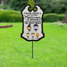 Load image into Gallery viewer, Personalized Halloween Family Metal Garden Art Spooky Decor

