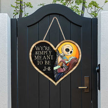 Load image into Gallery viewer, Personalized Heart Wood Sign for Couple | Custom Name Home Decor
