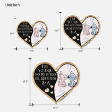 Load image into Gallery viewer, Personalized Ohana Wood Sign Custom Name Couple Gift Heart
