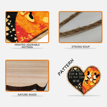 Load image into Gallery viewer, Personalized Fall Heart Wood Sign Custom Name Gift for Couple
