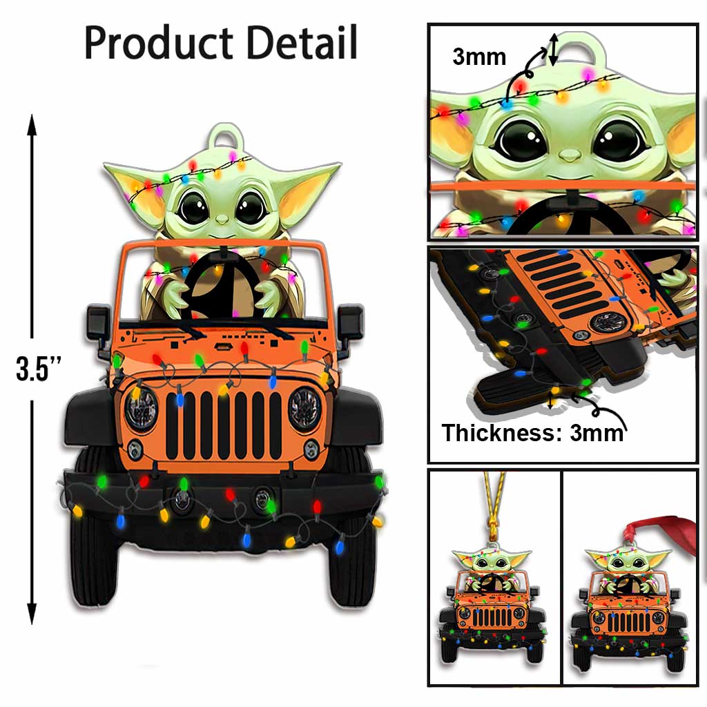 Personalized Christmas Car Ornament Custom Name Gift for Kids