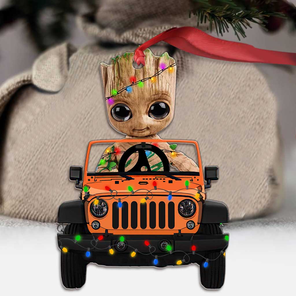Personalized Christmas Car Ornament Customizable Gift for Friends & Family