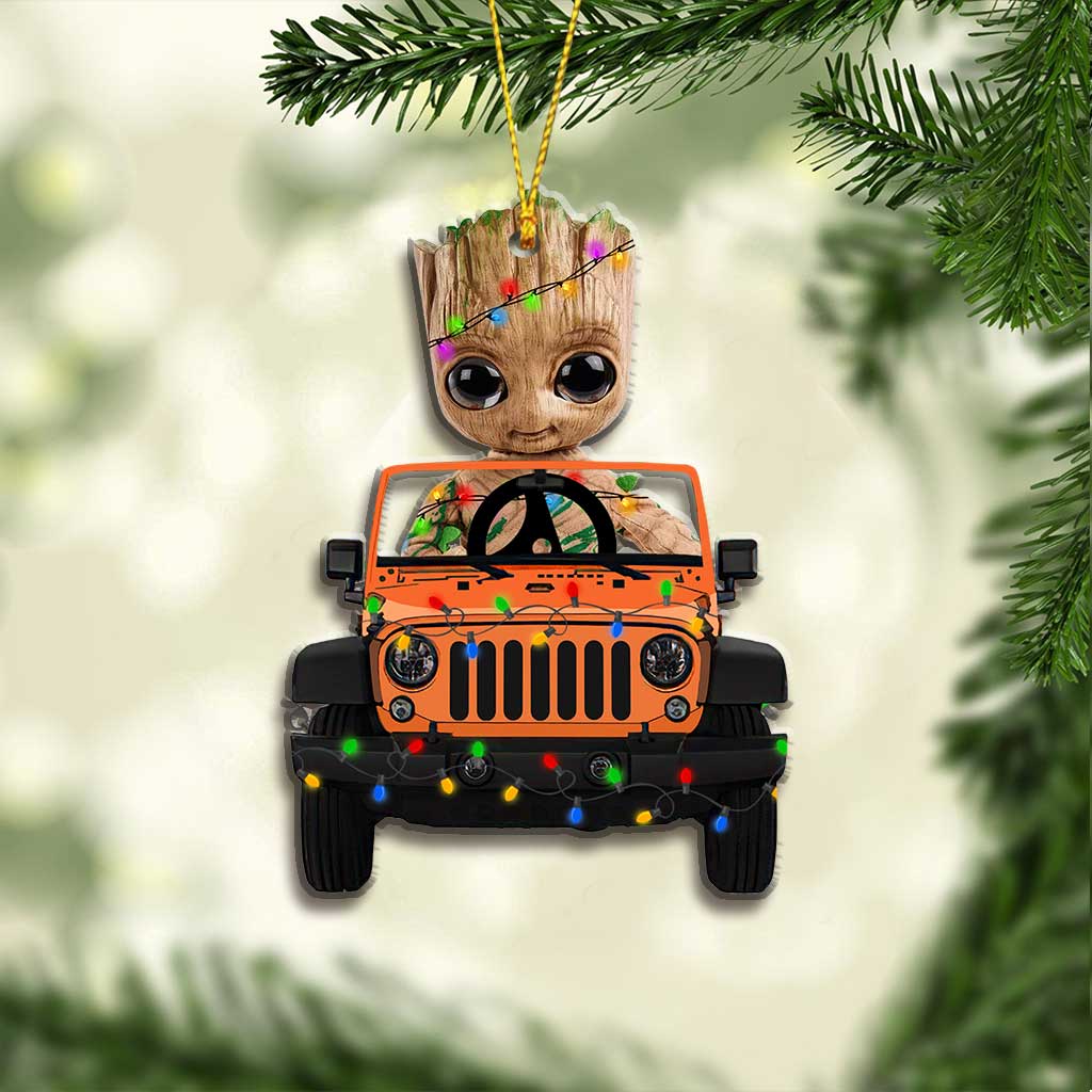 Personalized Christmas Car Ornament Customizable Gift for Friends & Family