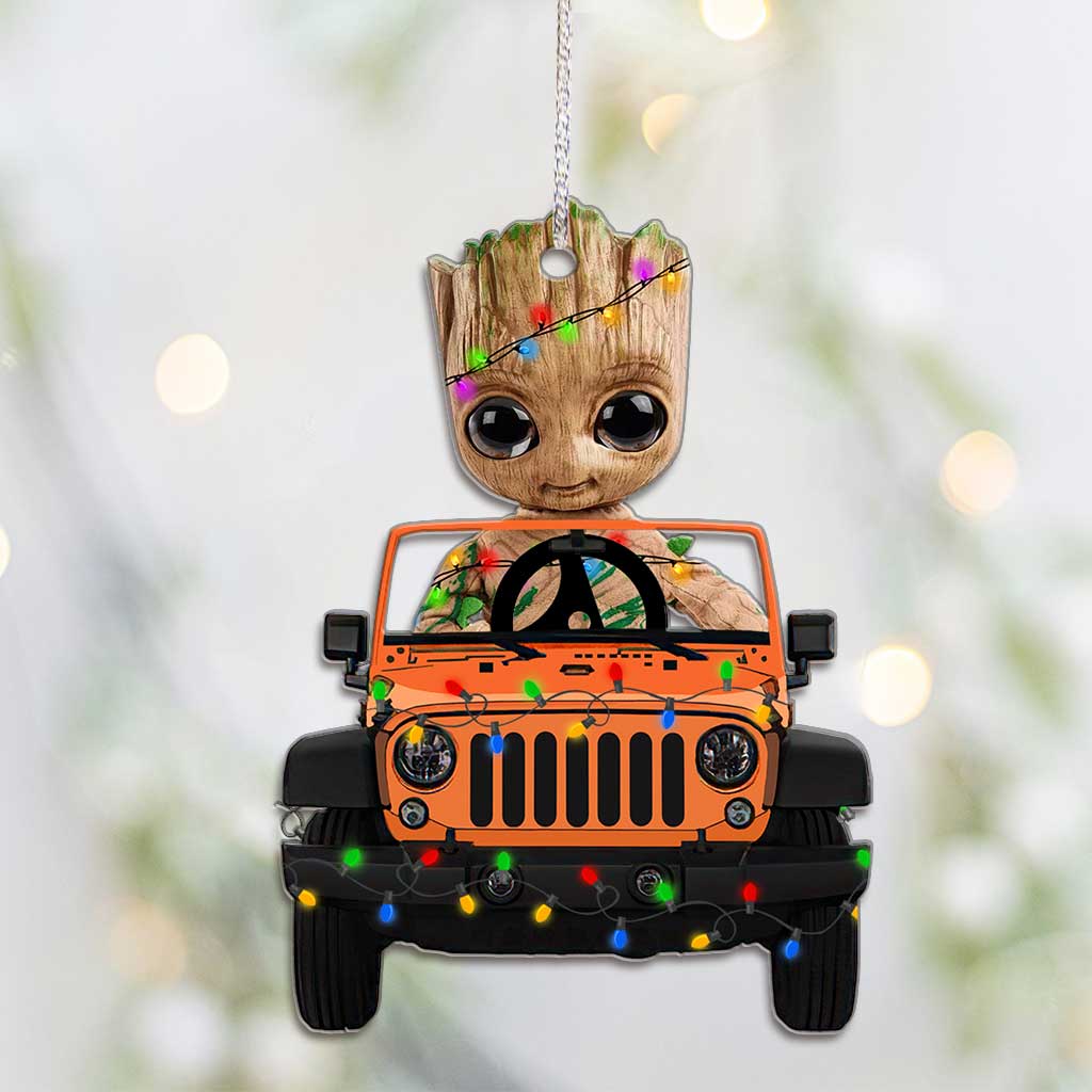 Personalized Christmas Car Ornament Customizable Gift for Friends & Family
