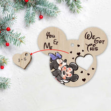 Load image into Gallery viewer, Personalized Christmas Mouse Wooden Pop Out Ornament Gift
