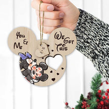 Load image into Gallery viewer, Personalized Christmas Mouse Wooden Pop Out Ornament Gift

