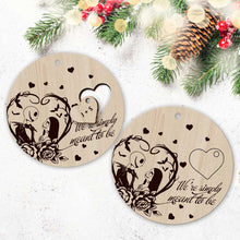 Load image into Gallery viewer, Personalized Nightmare Before Christmas Wooden Ornament Gift for Couple
