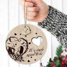 Load image into Gallery viewer, Personalized Nightmare Before Christmas Wooden Ornament Gift for Couple
