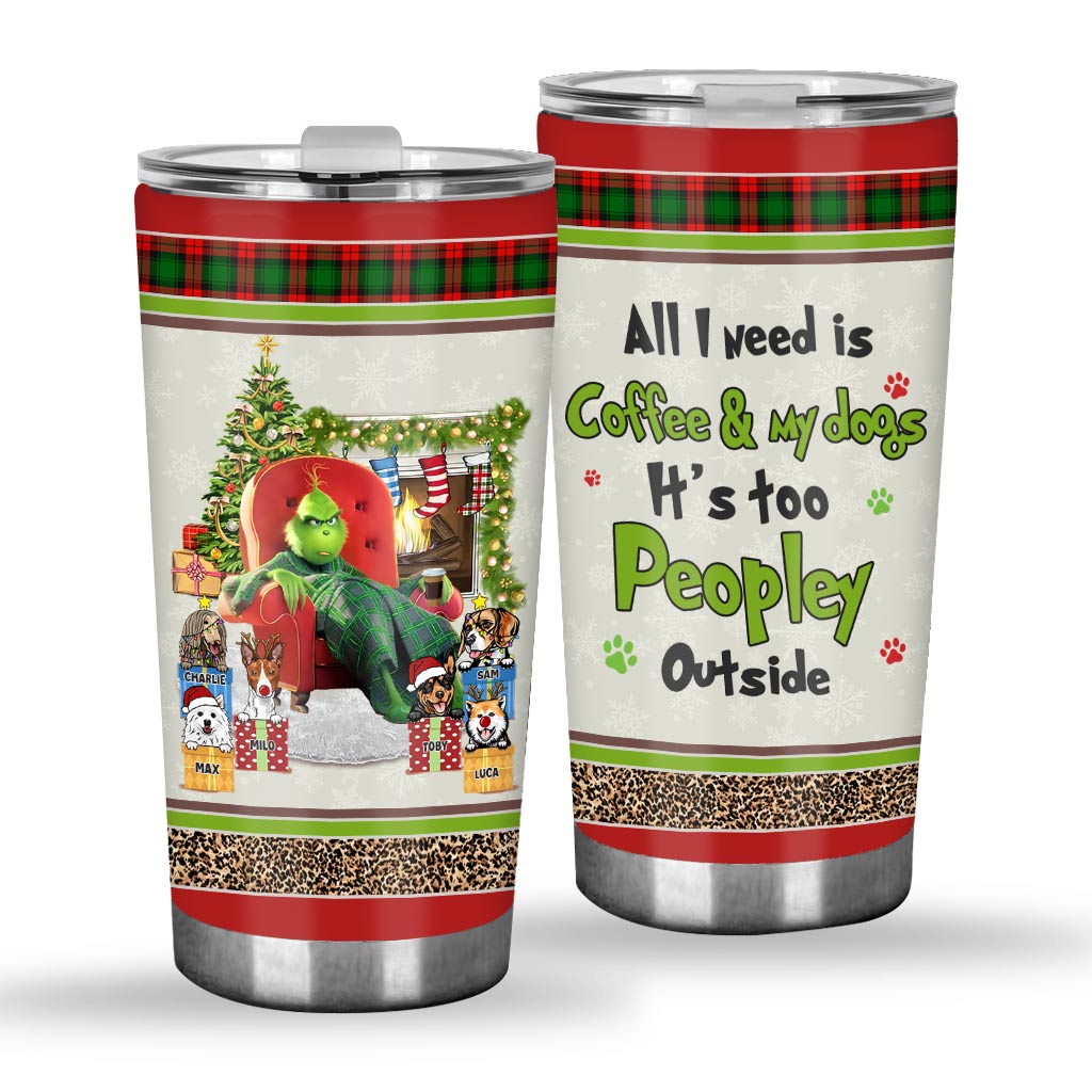 Personalized Dog Tumbler Coffee Lover Gift for Pet Owners